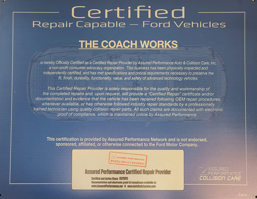 Ford Repair Capable Certified
